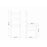 Conjunto Sala de Jantar Mesa 150x80 Cm 6 Cadeiras Madeira Marin Brasil - 6