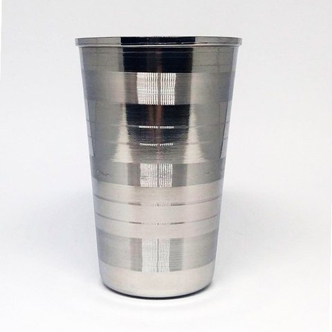 Kit Com 4 Copos Inox Pequeno 240 ml Gourmet Mix GX0008