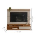 Ver imagem 3 de Home Suspenso Morretes 1.8 para TV Grigio Fosco Amendoa
