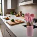 Ver imagem 5 de Conjunto de Utensílios de Cozinha de Silicone - 8 Peças Cor:rosa