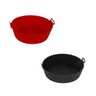 Kit 3 Formas Silicone Fritadeira Redonda Airfryer 20cm - 3