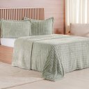 Ver imagem 4 de Kit Colcha King Luxor Dubble 100% Poliéster 260x280cm Tessi Ramos Verde
