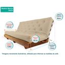 Ver imagem 4 de Sofá Cama Futon L Acquablock em Madeira Nobre Maciça