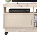 Ver imagem 5 de Rack Bancada de Tv 50 Pol 121cm Rute Z10 Off/calacata - Mpozenato