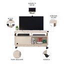Ver imagem 3 de Rack Bancada de Tv 50 Pol 121cm Rute Z10 Off/calacata - Mpozenato