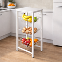 Ver imagem 1 de Fruteira de Chão Cozinha Montada Aço Branco Tampo Branco Roma