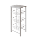 Ver imagem 2 de Fruteira de Chão Cozinha Montada Aço Branco Tampo Branco Roma