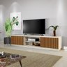 Rack para Tv 75 Polegadas Ripado 2 Portas Valencia Off White Naturalle - 6