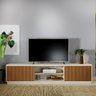 Rack para Tv 75 Polegadas Ripado 2 Portas Valencia Off White Naturalle - 5