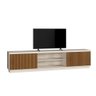 Rack para Tv 75 Polegadas Ripado 2 Portas Valencia Off White Naturalle - 1