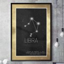 Ver imagem 1 de Quadro Decorativo Signo Constelação Libra-34x49Cm