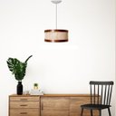 Ver imagem 2 de Lustre Pendente Sala Quarto Aramado Redondo Tela Decoração:Branco