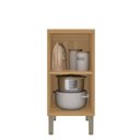 Ver imagem 3 de Balcão de Cozinha 40 Cm Colors 1 Porta 100% Mdf Freijó/nogueira Bourbon - Kits Paraná