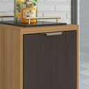 Ver imagem 5 de Balcão de Cozinha 40 Cm Colors 1 Porta 100% Mdf Freijó/nogueira Bourbon - Kits Paraná