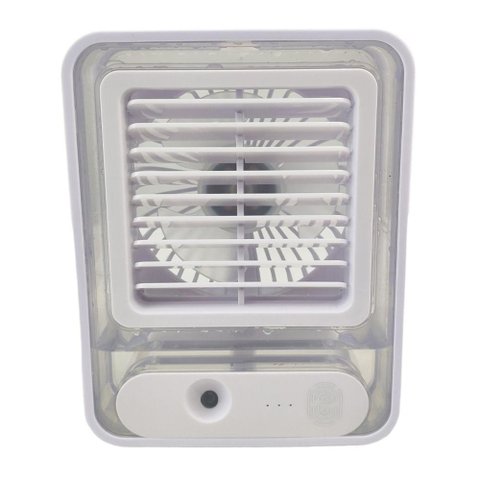 Ventilador Umidificador Agua 3 Velocidades Touch Usb Led Verao Calor Casa Mesa Trabalho Estudo