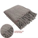 Ver imagem 2 de Manta para Sofá em Algodão Marrom Mesclado 2,40x1,80