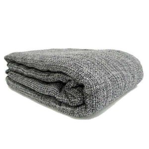 Manta para Sofá em Algodão Cinza Mesclado 2,40x1,80