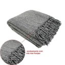 Ver imagem 3 de Manta para Sofá em Algodão Cinza Mesclado 2,40x1,80