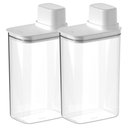 Ver imagem 1 de Kit 2 Dispensers Porta Mantimentos com Medidor 2,3l Pote Hermético para Cereais Arroz Feijão ou