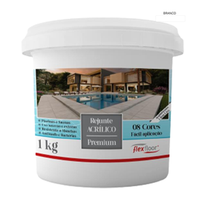 Rejunte Acrílico Flexfloor 1kg Branco