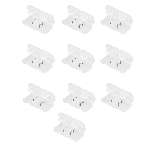 Conector Emenda Fita de Led Kit 10 Unidades Iluminaçao Ambiente Interno Externo Casa Loja Decoraçao