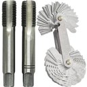 Ver imagem 1 de Kit Jogo de Macho - Bsp 1/8 X 28 + Cálibre de Rosca 52 Lâm.