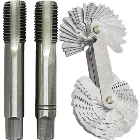 Kit Jogo de Macho - Bsp 1/8 X 28 + Cálibre de Rosca 52 Lâm.