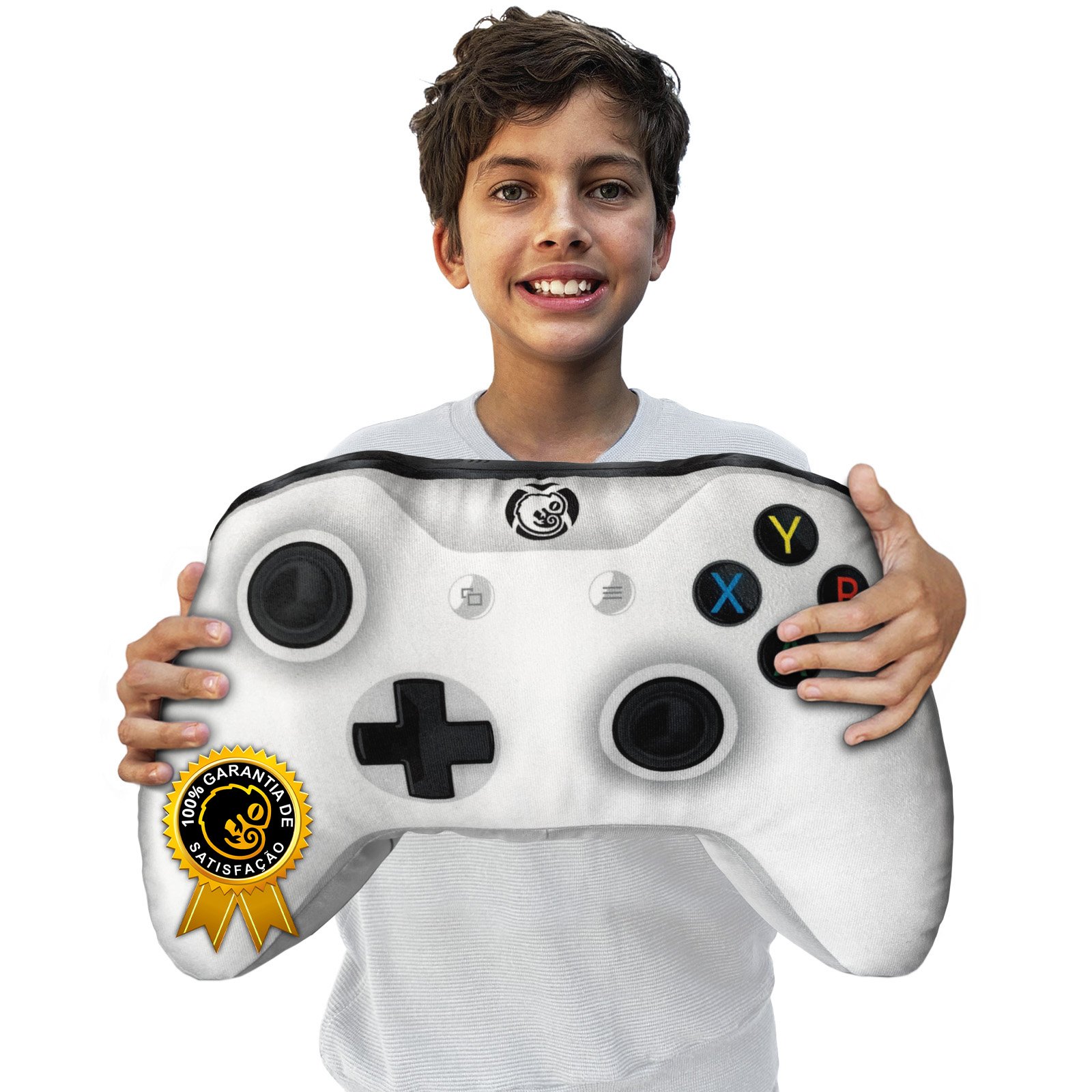 Almofada Gamer Controle de Video Game Joystick Xpillowbox One Branco - 2