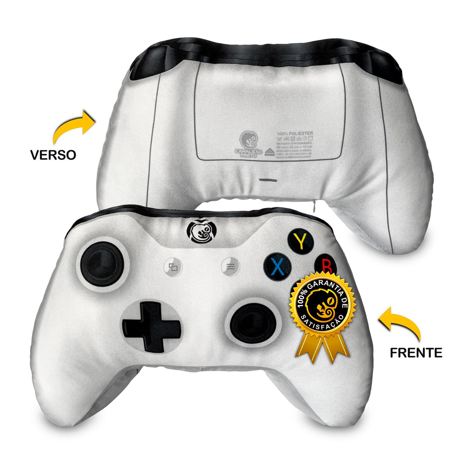 Almofada Gamer Controle de Video Game Joystick Xpillowbox One Branco - 4