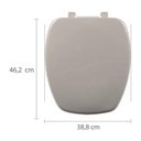 Ver imagem 3 de ASSENTO SANITARIO ALMOFADADO INCEPA THEMA CINZA ASTRA
