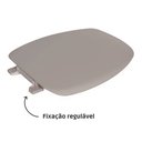 Ver imagem 5 de ASSENTO SANITARIO ALMOFADADO INCEPA THEMA CINZA ASTRA