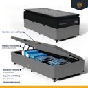 Ver imagem 3 de Cama Box Baú com Colchão de Espuma D45 Pillow Top Suport Prime Solteiro 88cm