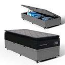 Ver imagem 1 de Cama Box Baú com Colchão de Espuma D45 Pillow Top Suport Prime Solteiro 88cm