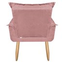 Ver imagem 5 de Poltrona Opala Susi para Amamentação Decorativa Tecido Suede Para, Quarto,sala de Estar, Recepção Pé