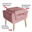 Ver imagem 6 de Poltrona Opala Susi para Amamentação Decorativa Tecido Suede Para, Quarto,sala de Estar, Recepção Pé
