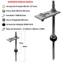 Ver imagem 2 de Estrutura Suporte Fixa Placa Painel Solar Alumínio Inox Telha Fibrocimento Ondulada Viga Madeira Per