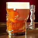 Ver imagem 6 de Kit 4 Canecas Caveira Vidro 510ml Skull Chopp Cristal Rock
