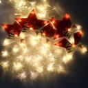 Ver imagem 2 de Varal Pisca Leds Decoração Estrelas Natal Noel Amarelo de 3m