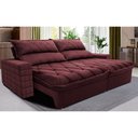 Ver imagem 1 de Sofá Retrátil e Reclinável 2,75m Molas Ensacadas Cama inBox Elegance com ThermoGel Velusoft