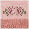 Toalha de Rosto Bordada de Ponto Cruz Rosas - 1