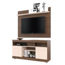 Ver imagem 2 de Rack Bancada Ambiente Yara e Painel para Tv Maia Nogueira Real Off White – Colibri