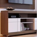 Ver imagem 5 de Rack Bancada Ambiente Yara e Painel para Tv Maia Nogueira Real Off White – Colibri