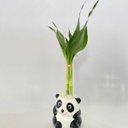 Ver imagem 2 de Vaso de Cerâmica Panda 7 X 6 X 6,5 Cm - Originalidade