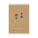 Ver imagem 7 de Guarda-roupa Infantil 122cm com Vidro 4 Portas e 2 Gavetas Sonho Multimóveis Mp4473 Branco-
