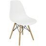 Kit 7 Cadeiras Charles Eames Eiffel Wood Design Branca Branco - 2