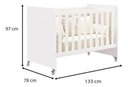 Ver imagem 6 de Berço Americano Evolution Multifuncional Flex 4 em 1reller - 3 Cores:branco/acetinado