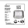 Tanque Inox American Steel Fosco 50x40 30l Inox 304 +válvula - 2