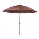 Ver imagem 1 de Ombrelone Chino 2,5 M Multi Varetas Articuladas Marrom