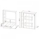 Ver imagem 4 de Cama de Casal Articulável 4 Prateleiras Branco Cm8014 - Tecno Mobili