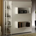 Ver imagem 5 de Cama de Casal Articulável 4 Prateleiras Branco Cm8014 - Tecno Mobili